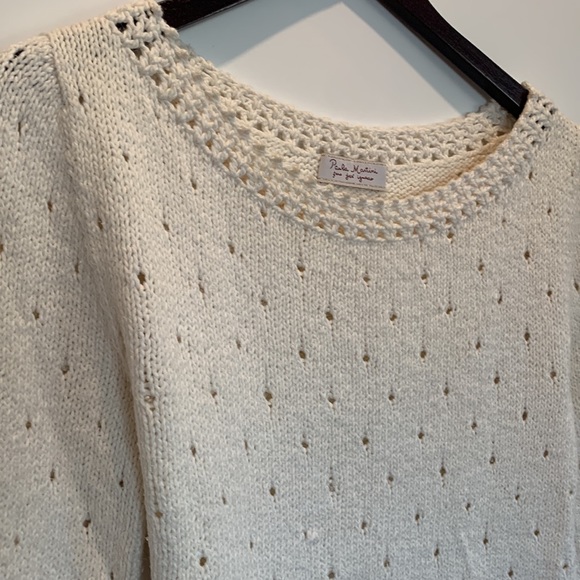 Cozy perforated knitted sweater - Picture 6 of 10